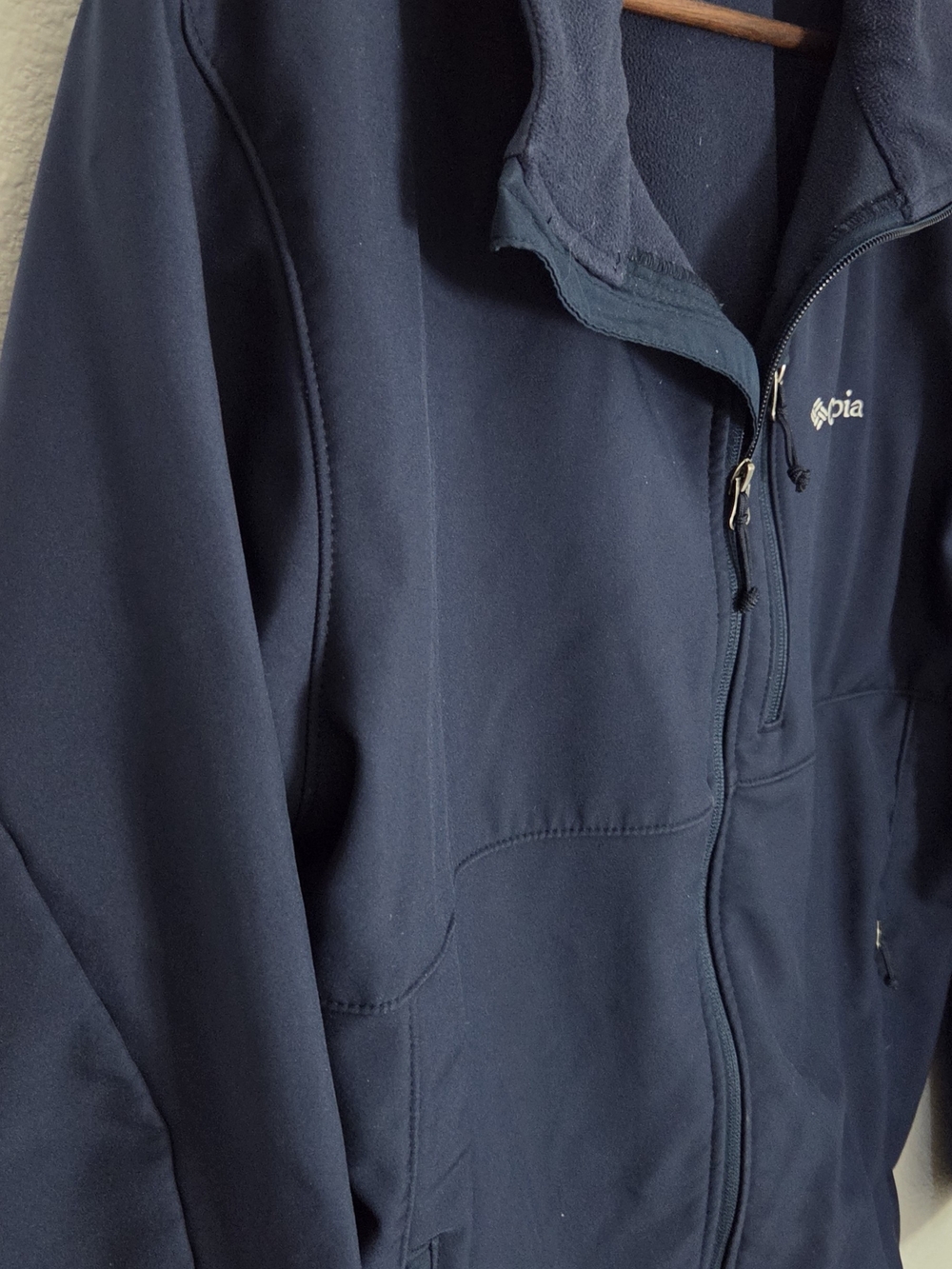 Columbia Ascender Men's Navy Full-Zip Softshell Jacket XL